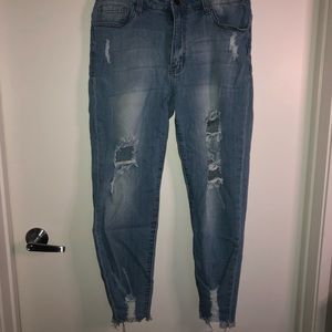 🆕 Nature Distressed Boyfriend Jeans